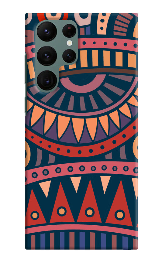 African Culture Design Samsung S22 Ultra Hard Case Back Cover by Casekaro
