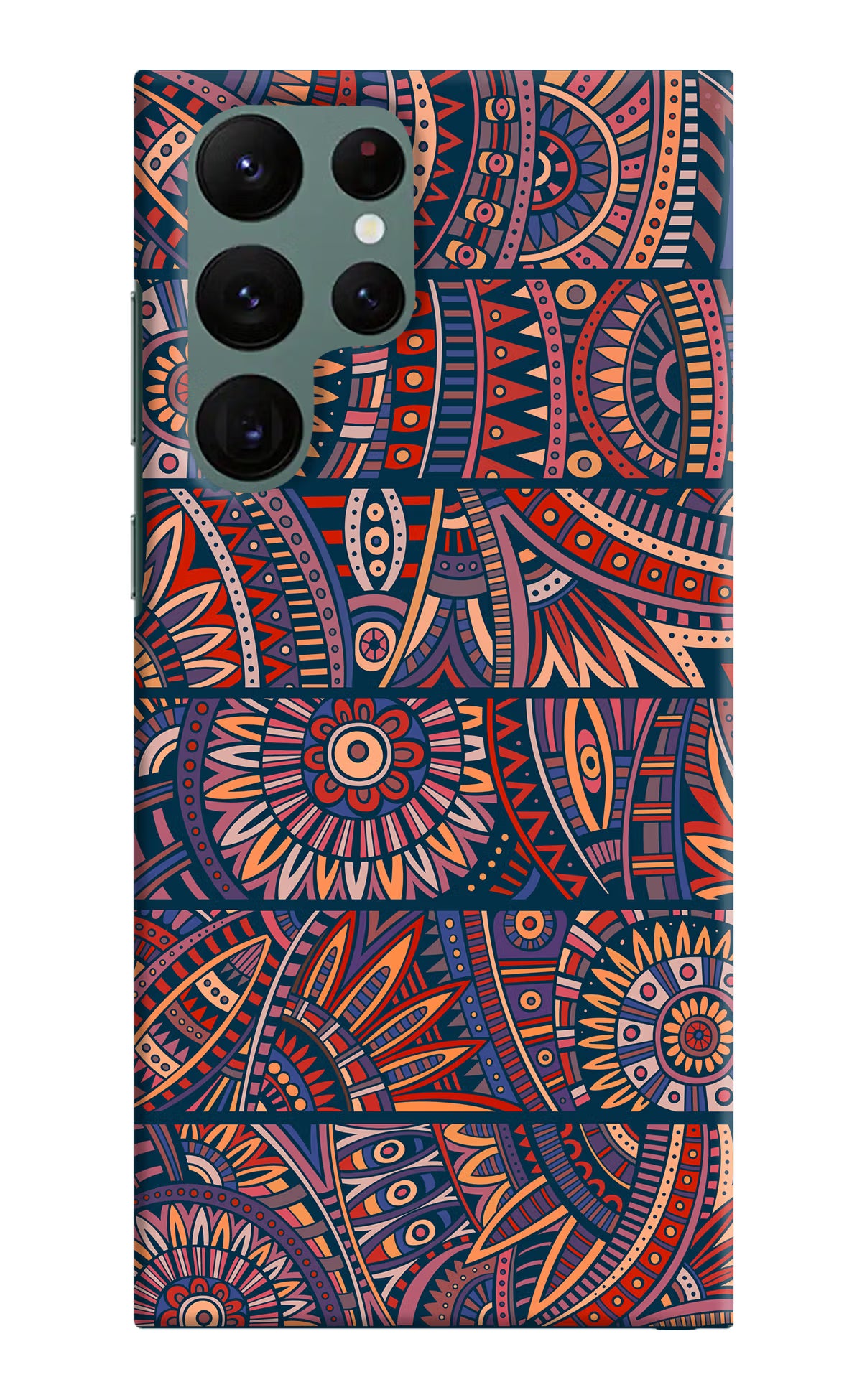 African Culture Design Samsung S22 Ultra Hard Case Back Cover by Casekaro