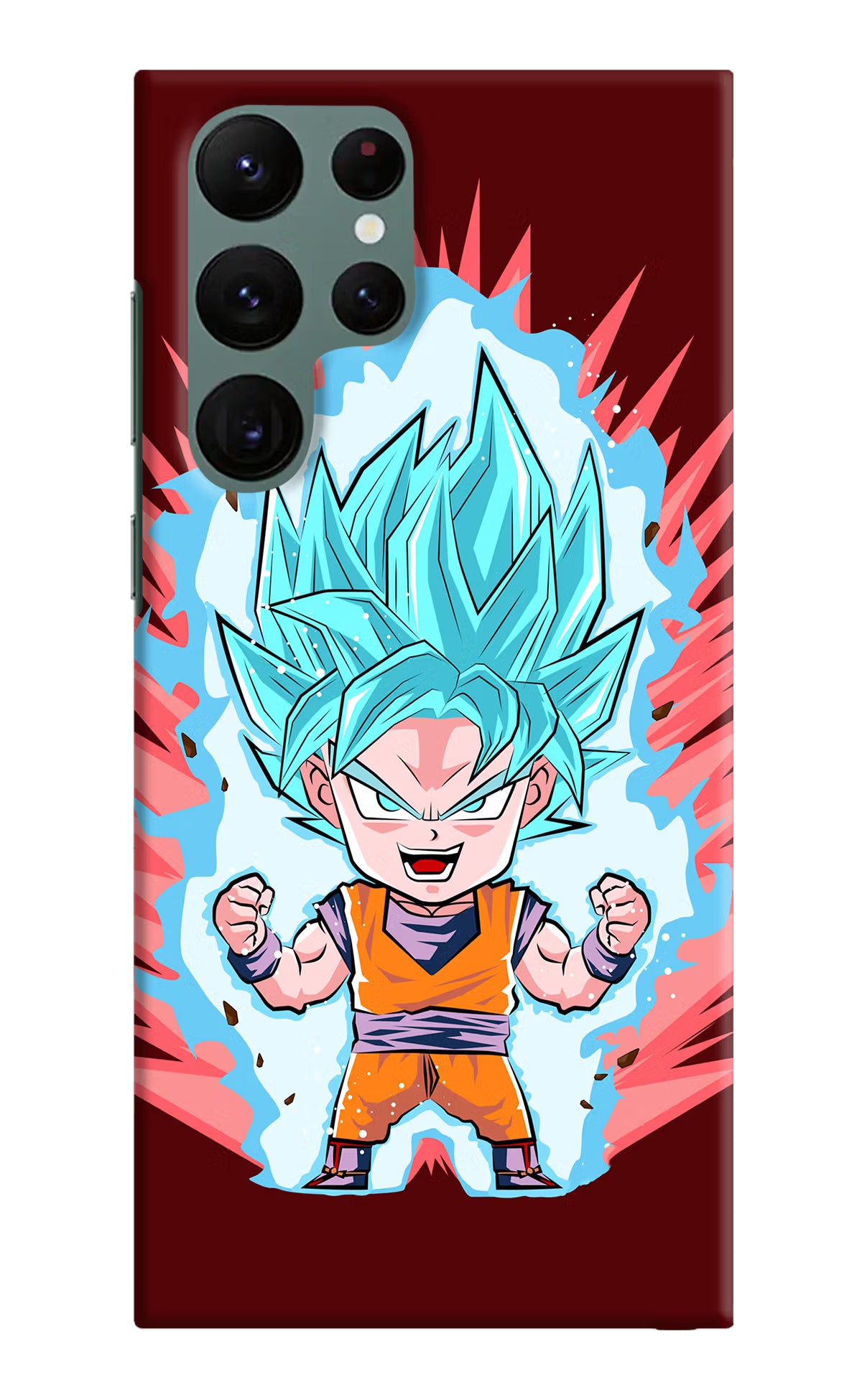 Goku Little Samsung S22 Ultra Hard Case Back Cover by Casekaro