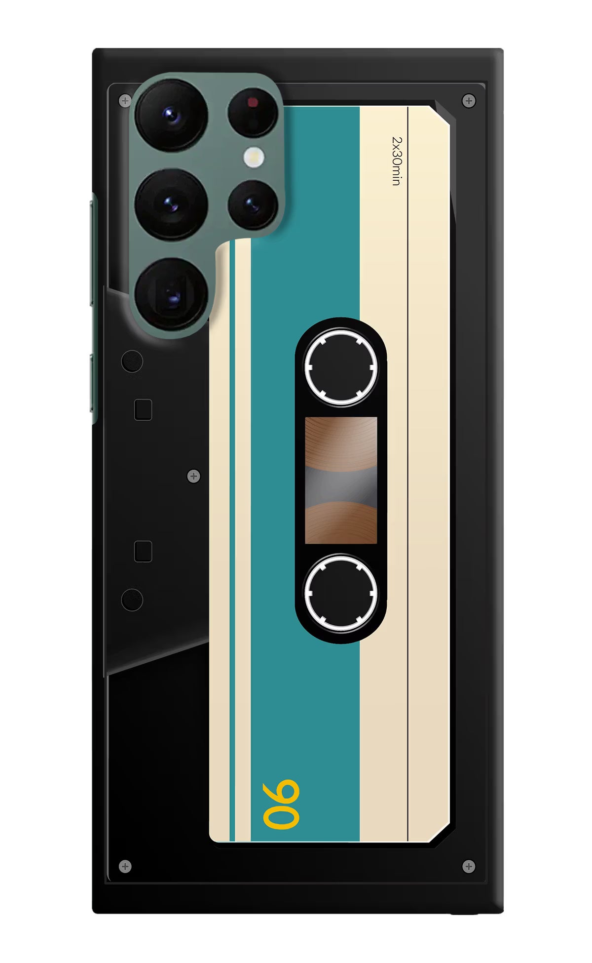 Cassette Samsung S22 Ultra Hard Case Back Cover by Casekaro