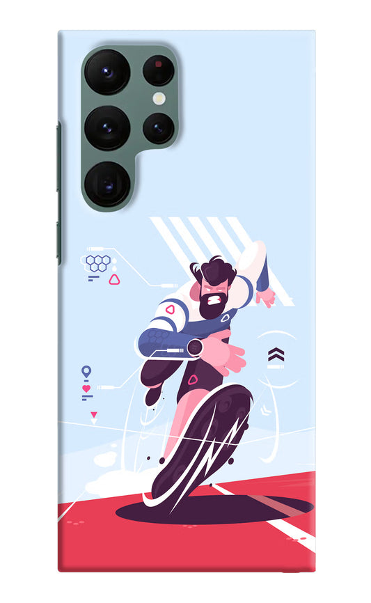 Run Pro Samsung S22 Ultra Hard Case Back Cover by Casekaro