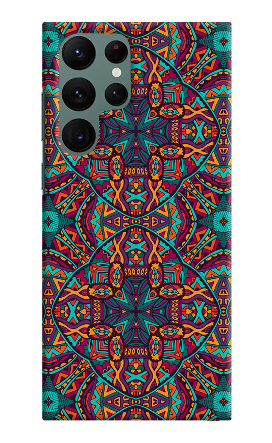 Colour Mandala Samsung S22 Ultra Hard Case Back Cover by Casekaro