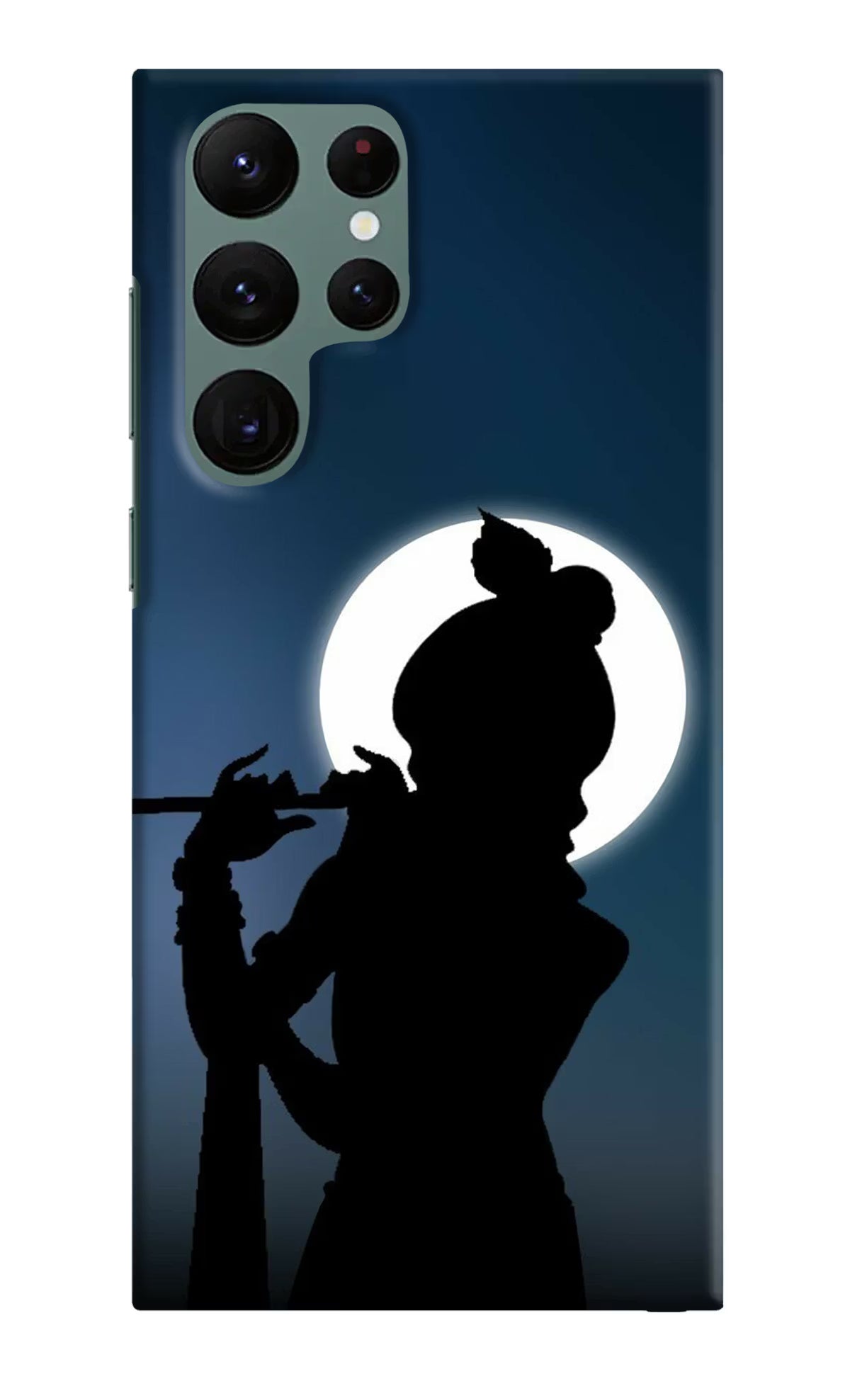 Shri Krishna Silhouette Samsung S22 Ultra Hard Case Back Cover by Casekaro