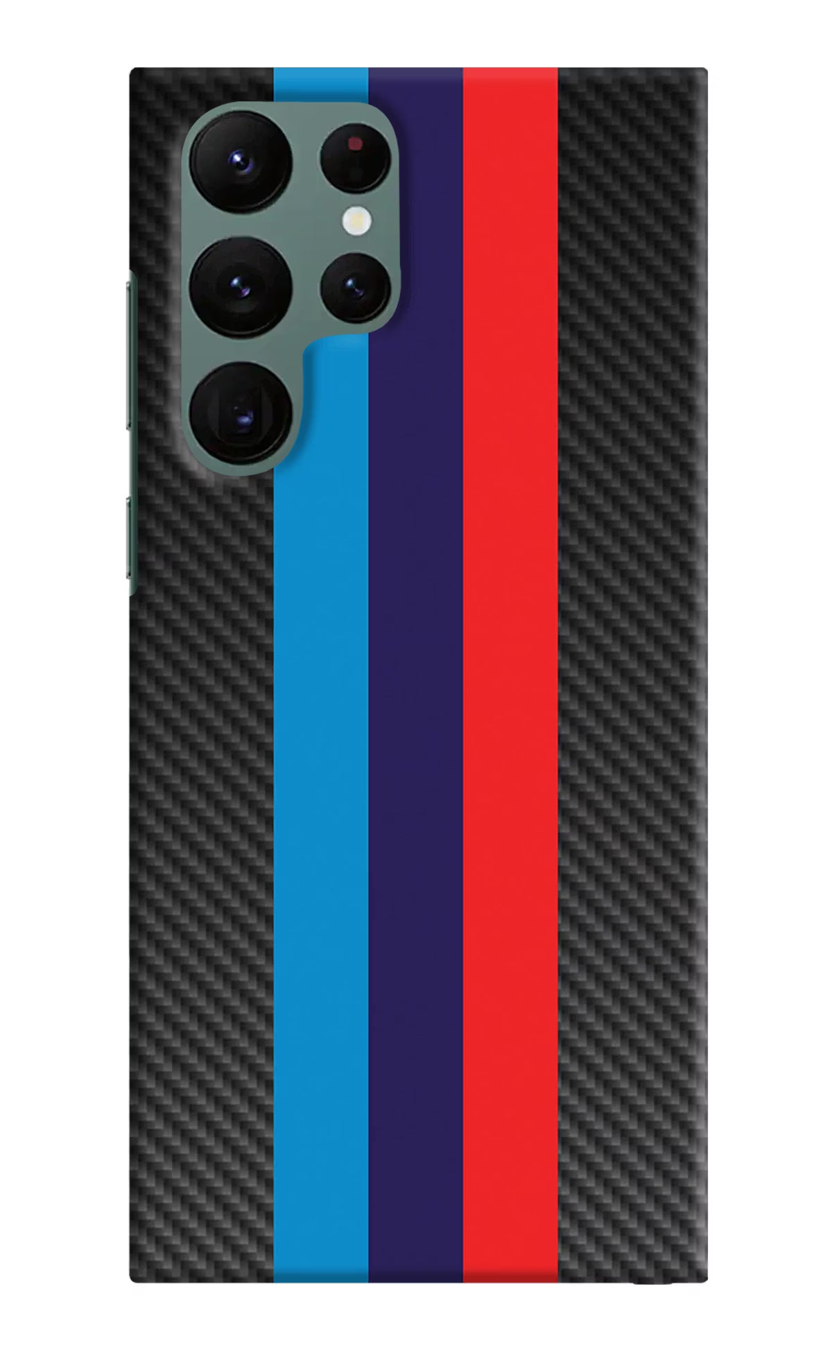 BMW Stripes Pattern Samsung S22 Ultra Hard Case Back Cover by Casekaro