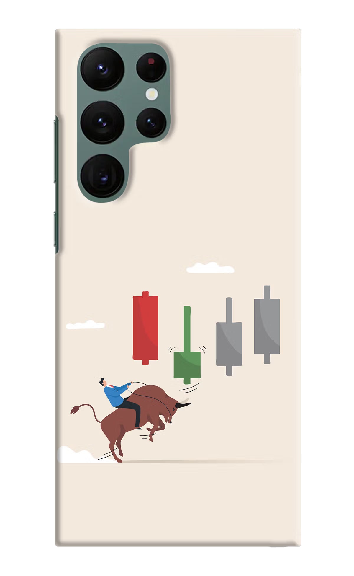 Bull Trading Momentum Samsung S22 Ultra Hard Case Back Cover by Casekaro