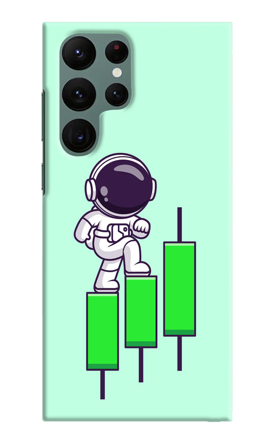 Astronaut Trader Samsung S22 Ultra Hard Case Back Cover by Casekaro