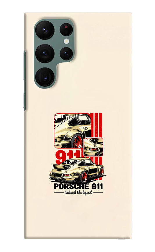 Classic Porsche 911 Samsung S22 Ultra Hard Case Back Cover by Casekaro