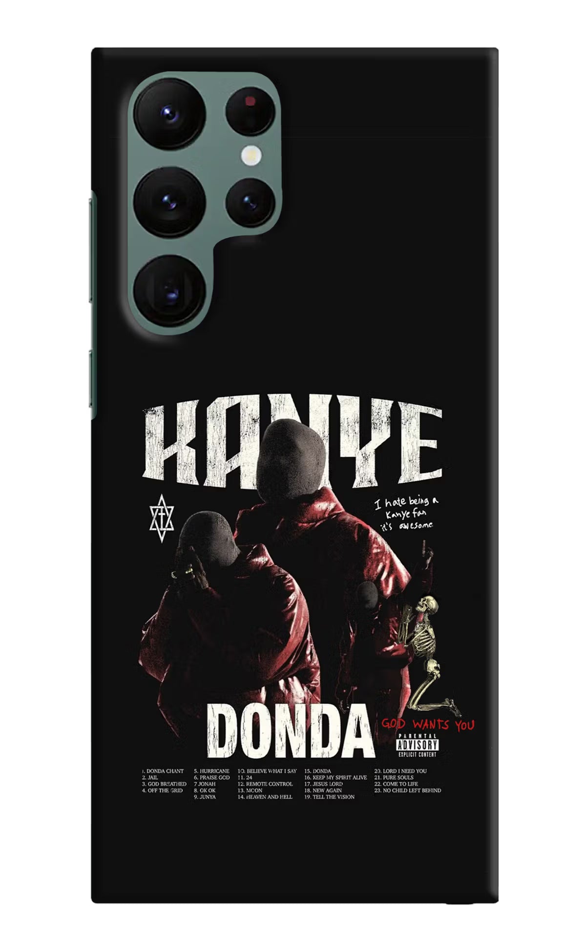 Donda Kanye West Samsung S22 Ultra Hard Case Back Cover by Casekaro