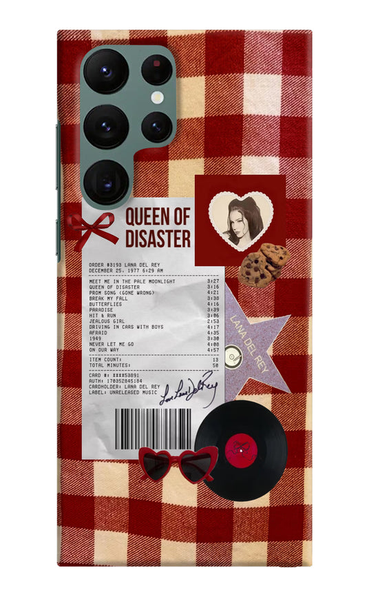 Queen of Disaster Samsung S22 Ultra Hard Case Back Cover by Casekaro