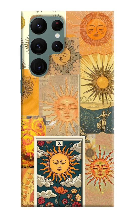 Sun Samsung S22 Ultra Hard Case Back Cover by Casekaro