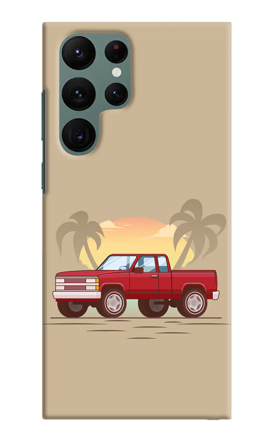 Desert Classic Drive Samsung S22 Ultra Hard Case Back Cover by Casekaro