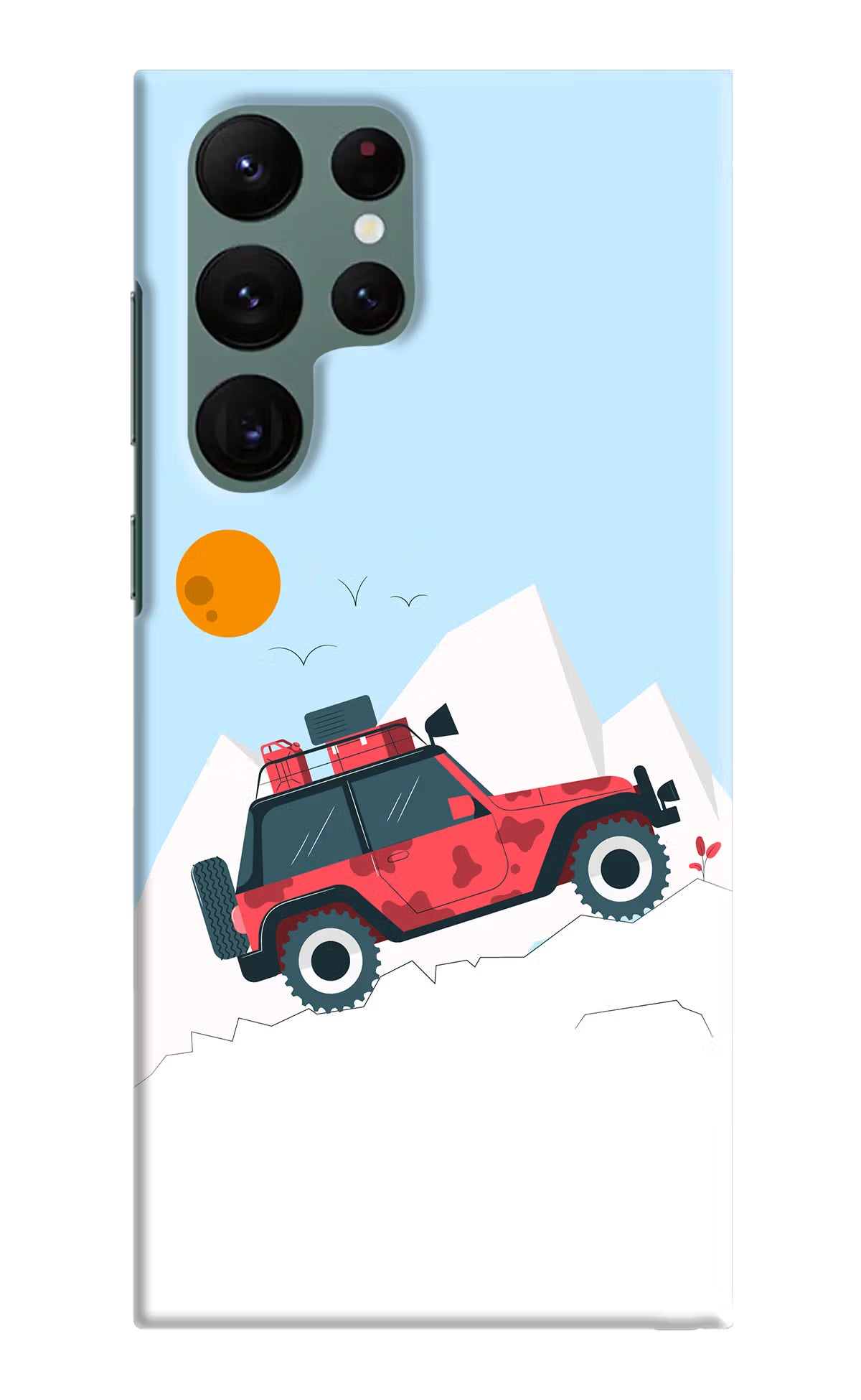 Mountain Trail Beast Samsung S22 Ultra Hard Case Back Cover by Casekaro