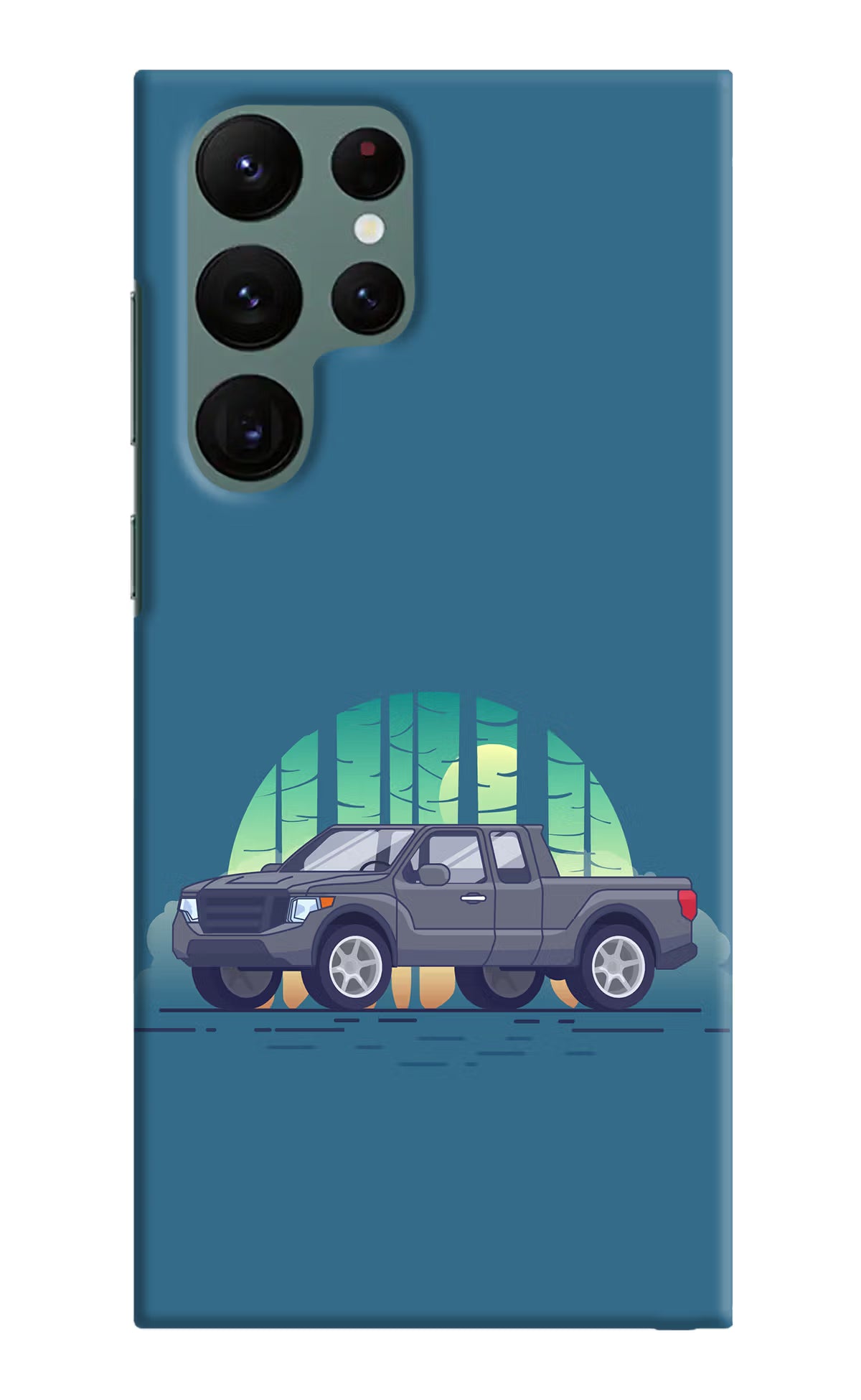 Retro Garage Vibe Samsung S22 Ultra Hard Case Back Cover by Casekaro