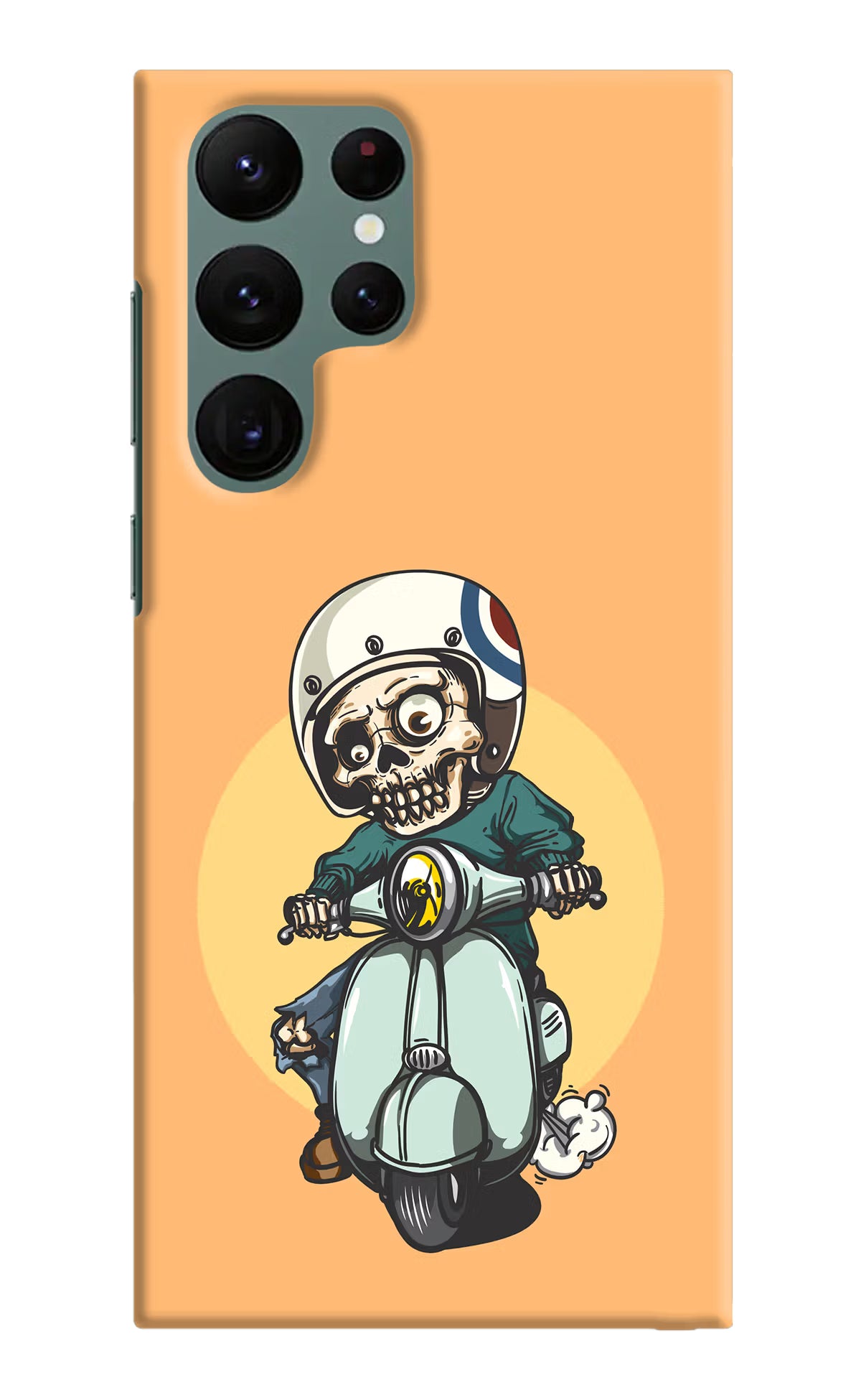 Undead Biker Samsung S22 Ultra Hard Case Back Cover by Casekaro