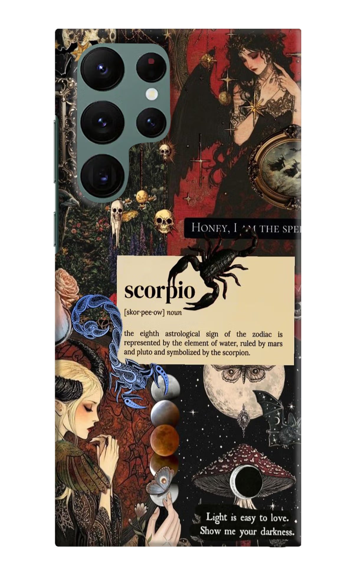Scorpio Zodiac Samsung S22 Ultra Hard Case Back Cover by Casekaro