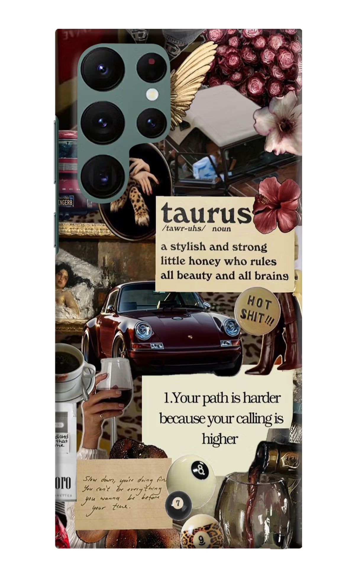 Taurus Zodiac Samsung S22 Ultra Hard Case Back Cover by Casekaro