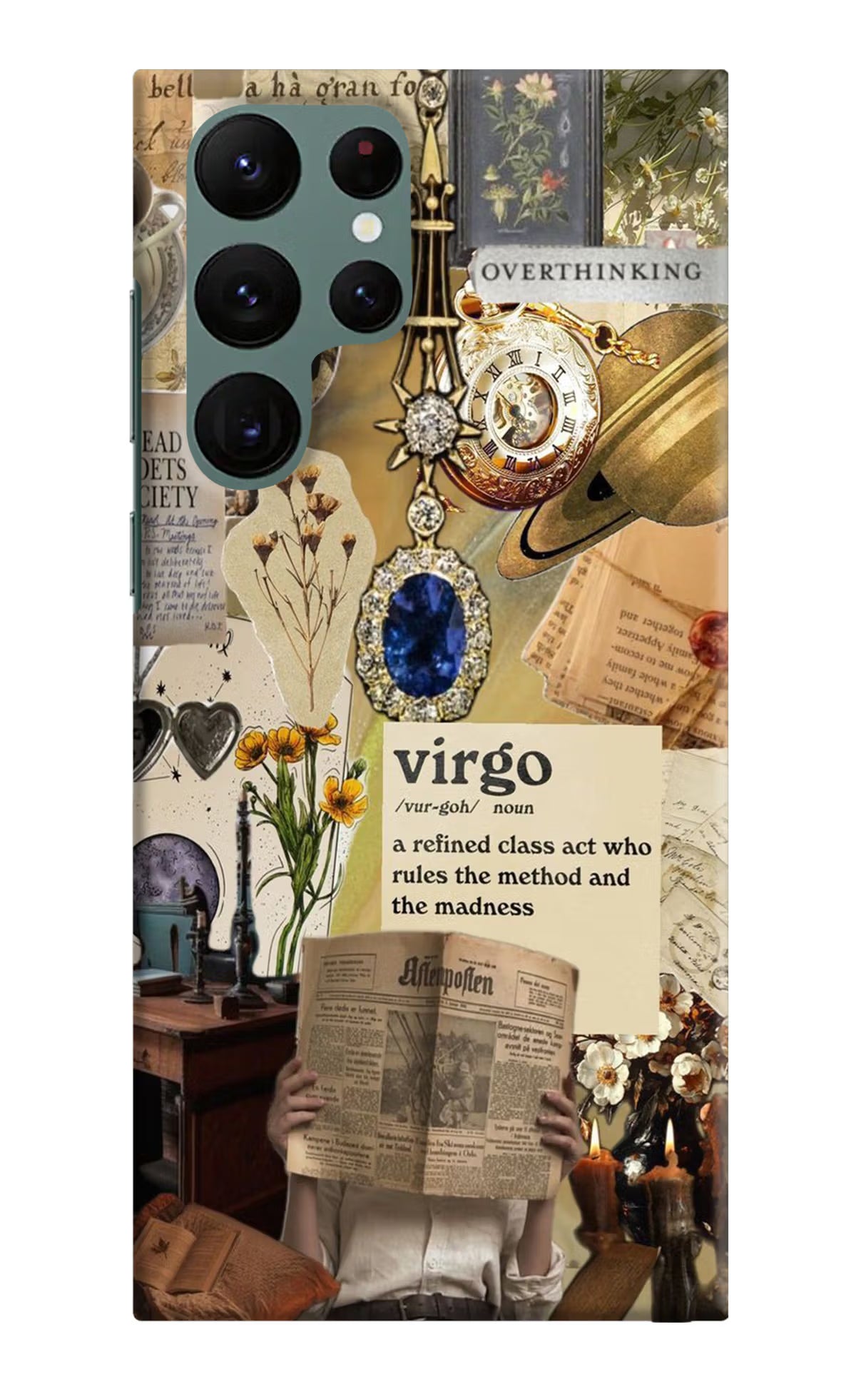 Virgo Zodiac Samsung S22 Ultra Hard Case Back Cover by Casekaro