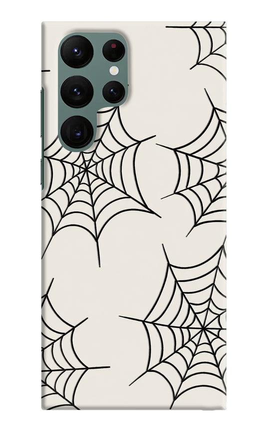 Spider Web Samsung S22 Ultra Hard Case Back Cover by Casekaro