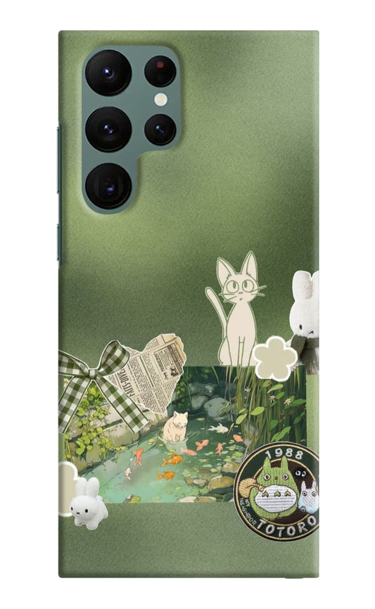 Aesthetic anime Samsung S22 Ultra Hard Case Back Cover by Casekaro