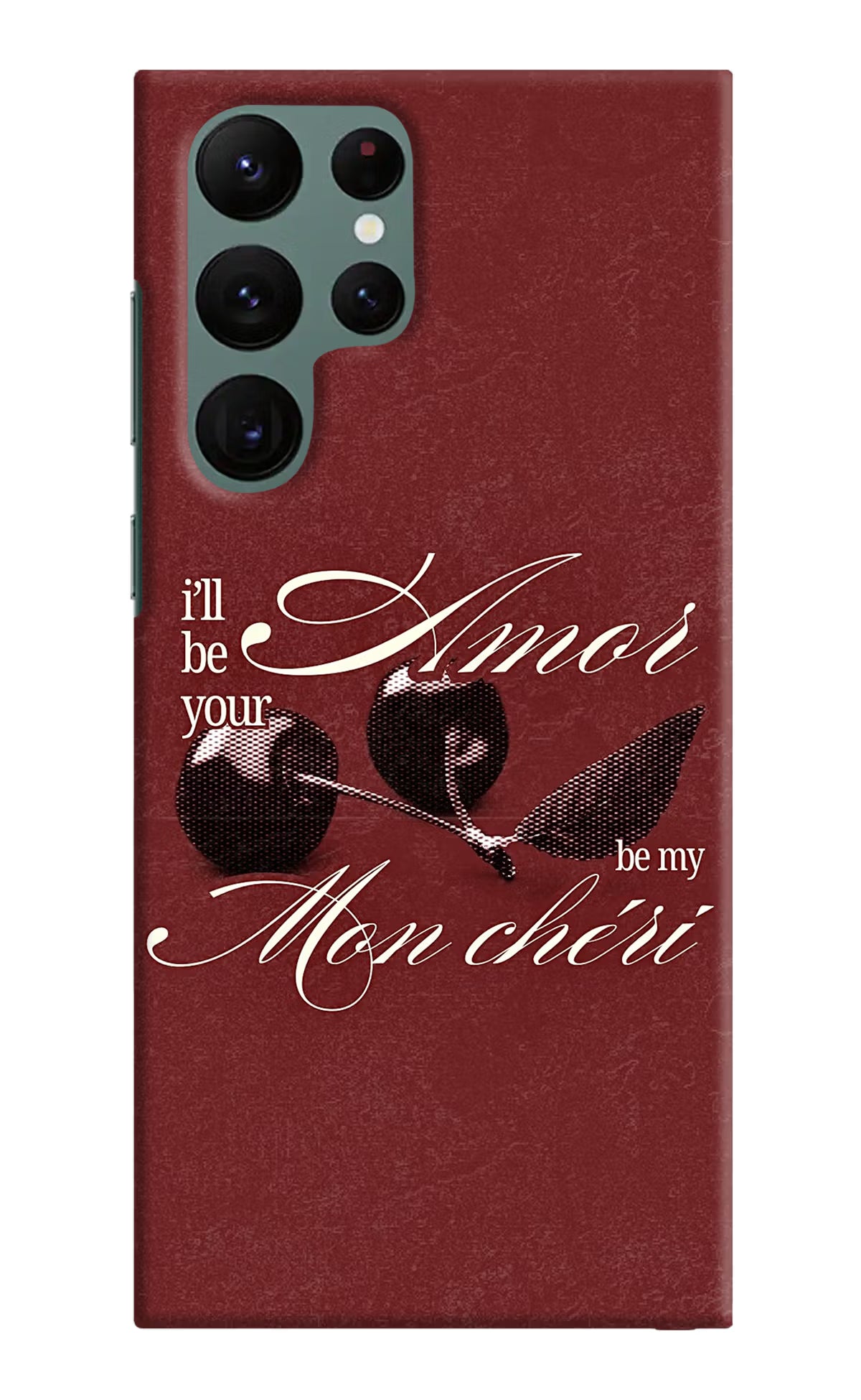 Velvet Cherry Samsung S22 Ultra Back Cover