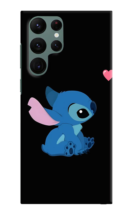 Stitch Crush Samsung S22 Ultra Hard Case Back Cover by Casekaro