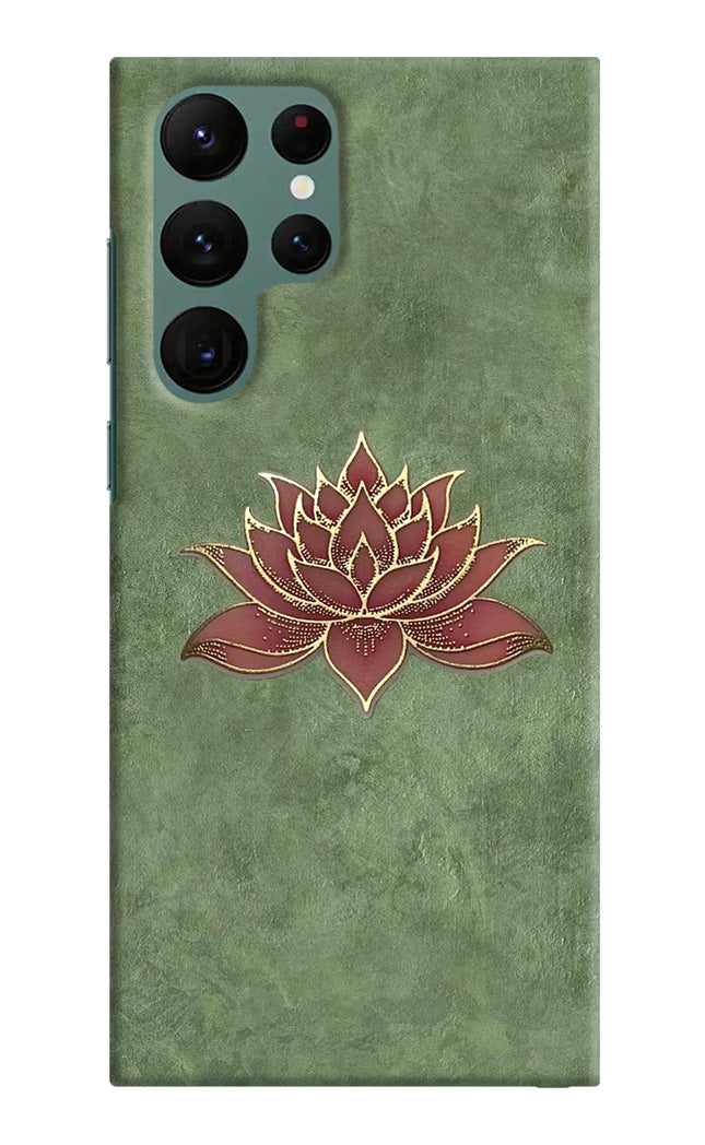 Lotus Grace Samsung S22 Ultra Hard Case Back Cover by Casekaro