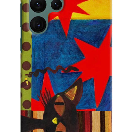 Pop Cat Samsung S22 Ultra Hard Case Back Cover by Casekaro