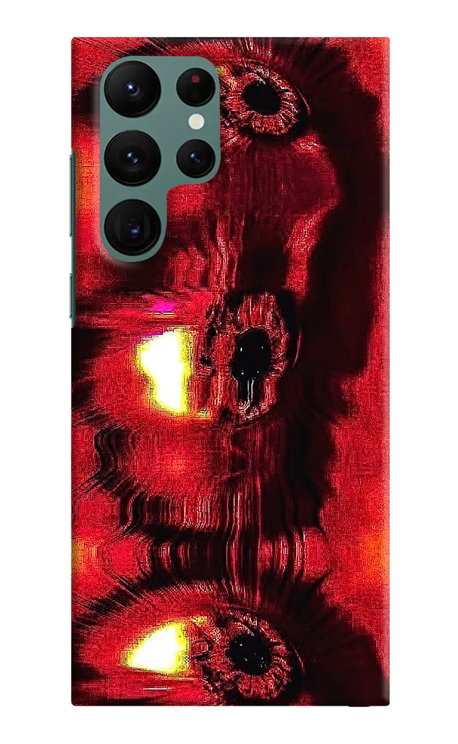 Fire Eye Samsung S22 Ultra Hard Case Back Cover by Casekaro