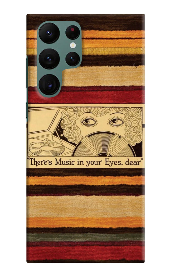 Vinyl Stripes Samsung S22 Ultra Hard Case Back Cover by Casekaro