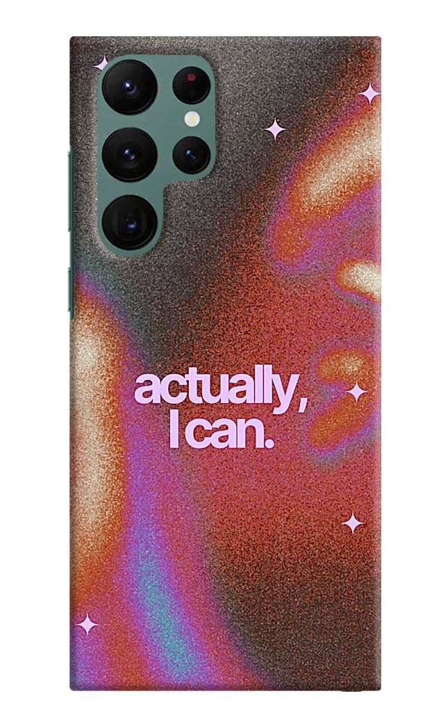 Pink Aura Samsung S22 Ultra Hard Case Back Cover by Casekaro