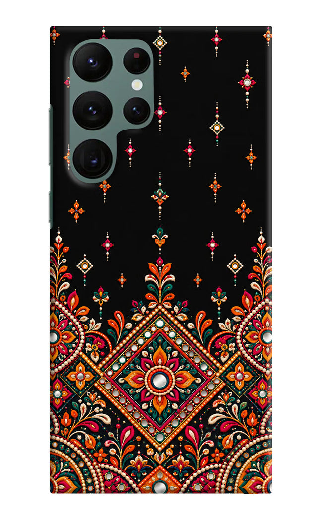 Noir Mehfil Samsung S22 Ultra Hard Case Back Cover by Casekaro