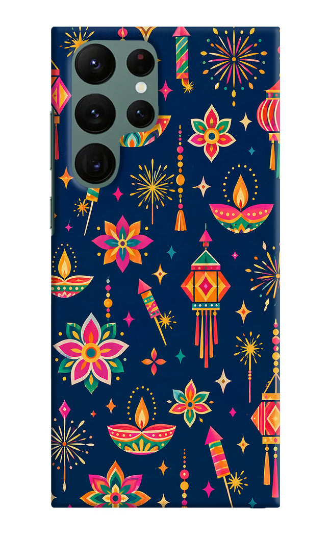 Festive Pop Samsung S22 Ultra Hard Case Back Cover by Casekaro