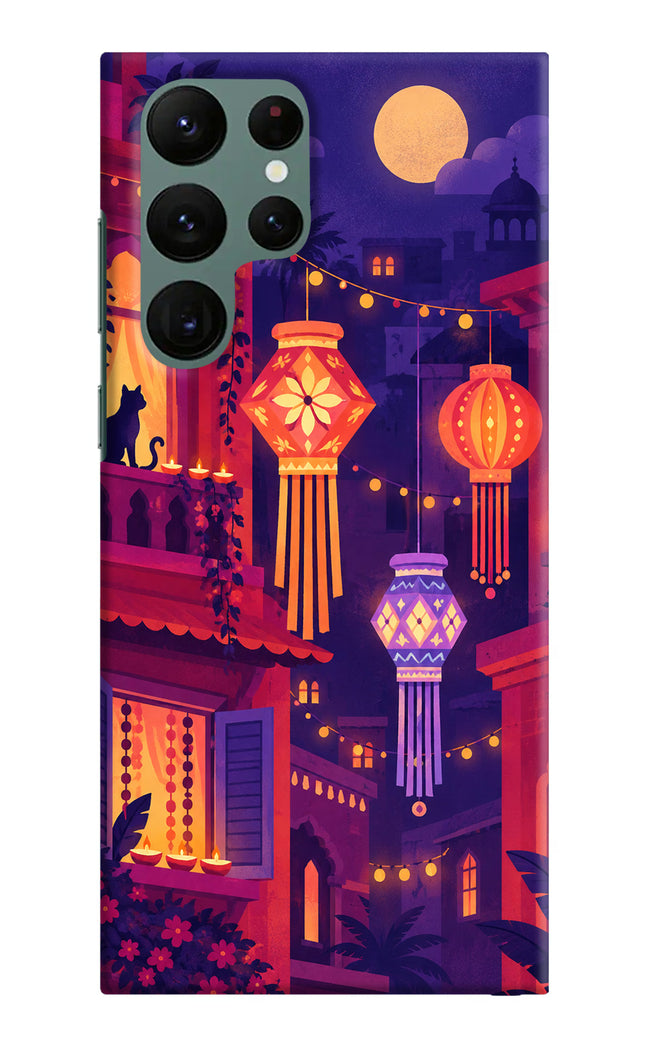 Lantern Lane Samsung S22 Ultra Hard Case Back Cover by Casekaro