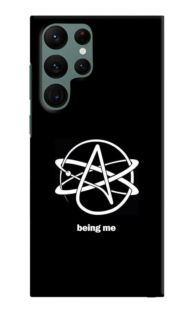 Atheist Symbol Samsung S22 Ultra Hard Case Back Cover by Casekaro