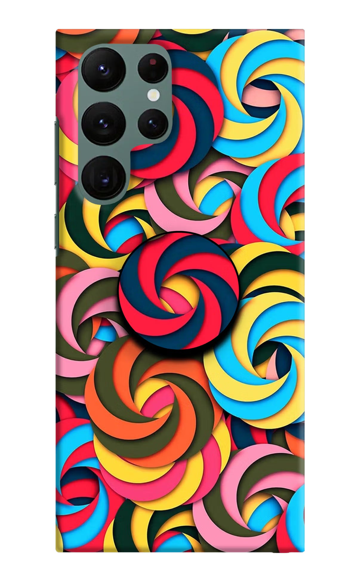 Spiral Pattern Samsung S22 Ultra Pop Case by Casekaro