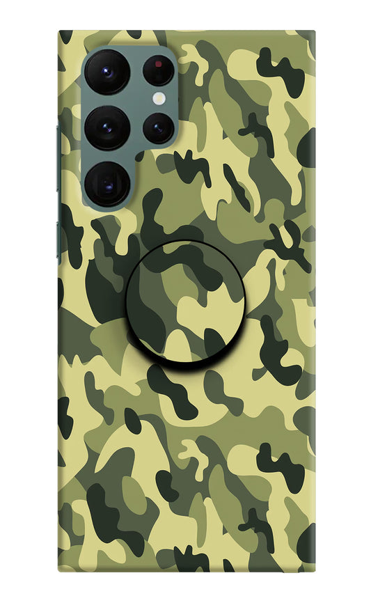 Camouflage Samsung S22 Ultra Pop Case by Casekaro