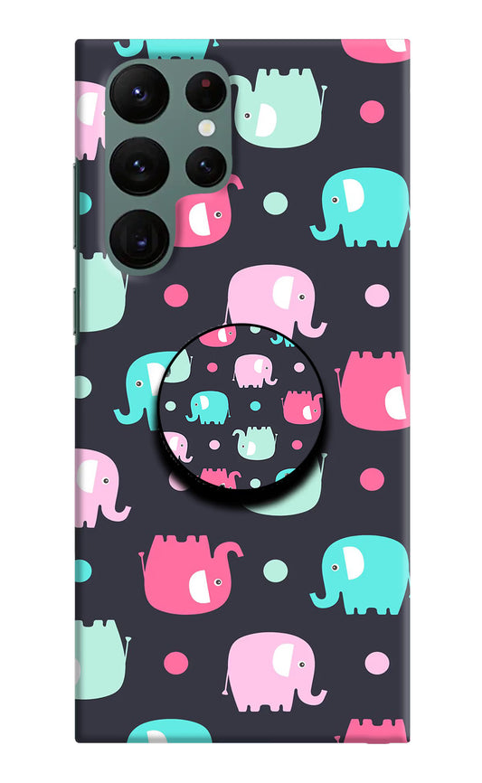 Baby Elephants Samsung S22 Ultra Pop Case by Casekaro