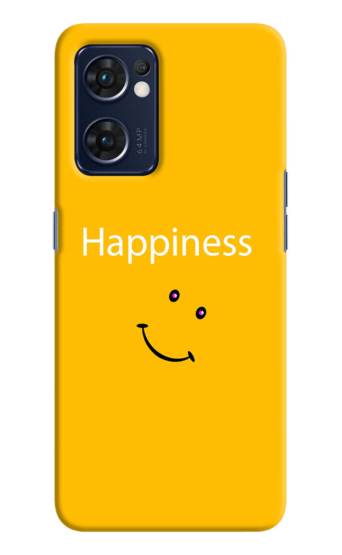 Happiness With Smiley Oppo Reno7 5G Hard Case Back Cover by Casekaro