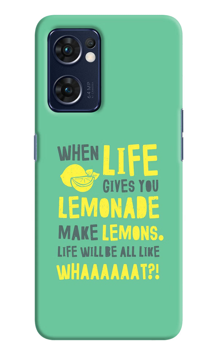Quote Oppo Reno7 5G Back Cover, Hard case