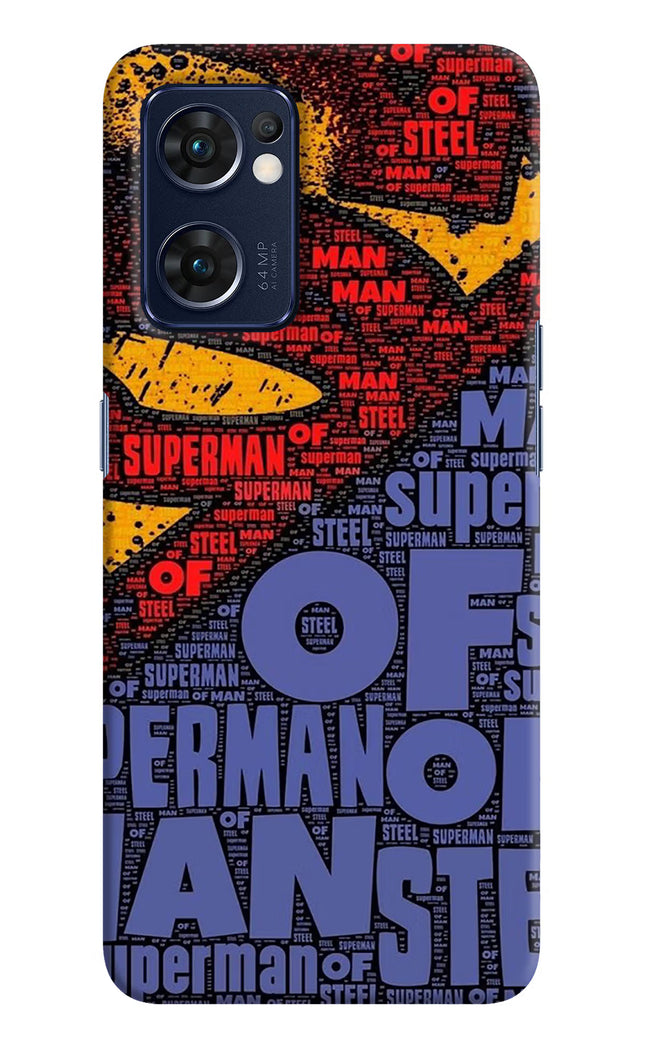 Superman Oppo Reno7 5G Hard Case Back Cover by Casekaro