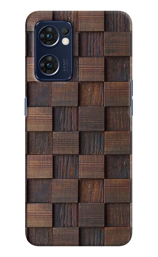 Wooden Cube Design Oppo Reno7 5G Hard Case Back Cover by Casekaro