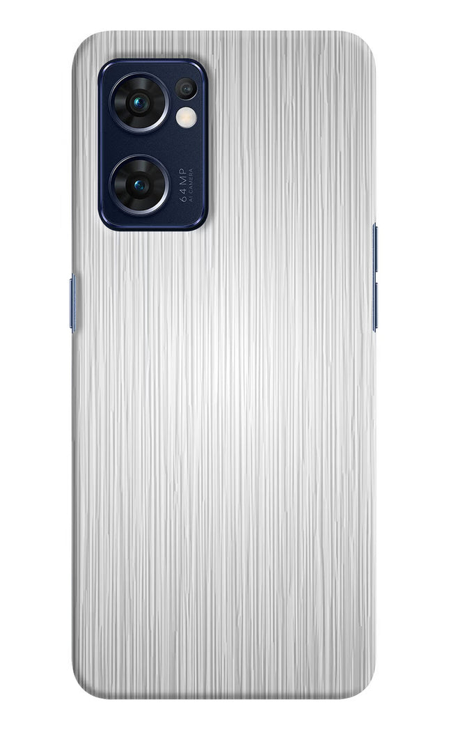 Wooden Grey Texture Oppo Reno7 5G Hard Case Back Cover by Casekaro