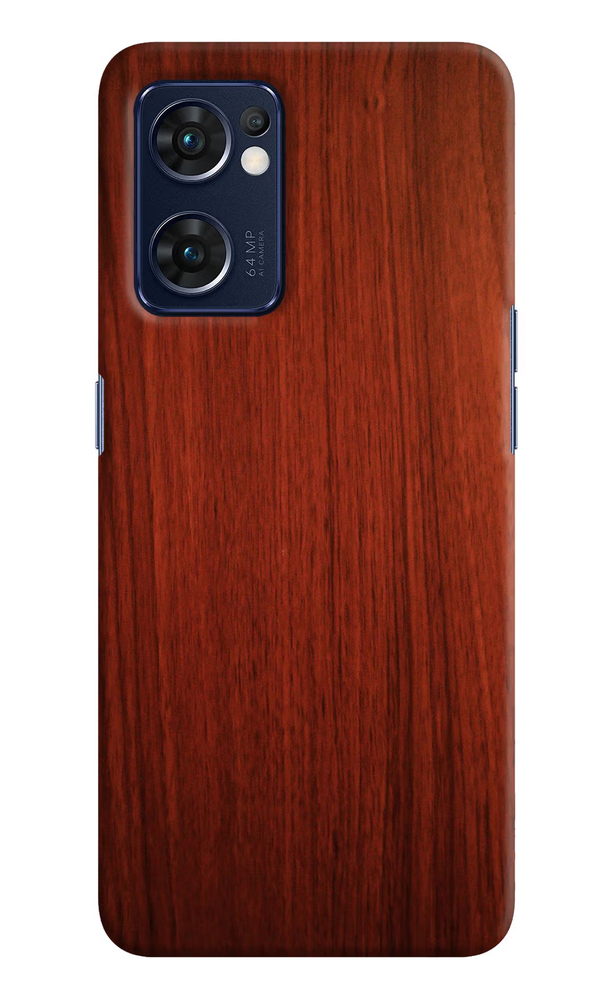 Wooden Plain Pattern Oppo Reno7 5G Hard Case Back Cover by Casekaro