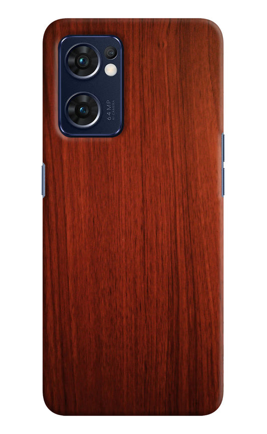 Wooden Plain Pattern Oppo Reno7 5G Hard Case Back Cover by Casekaro