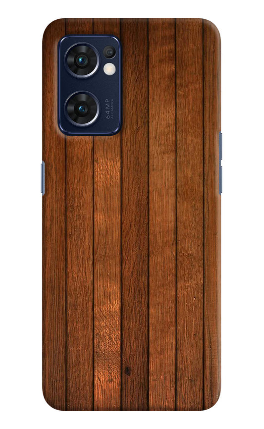 Wooden Artwork Bands Oppo Reno7 5G Hard Case Back Cover by Casekaro