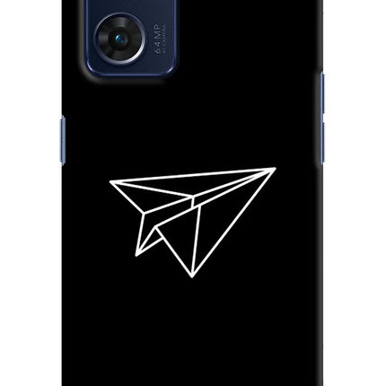 Paper Plane White Oppo Reno7 5G Hard Case Back Cover by Casekaro