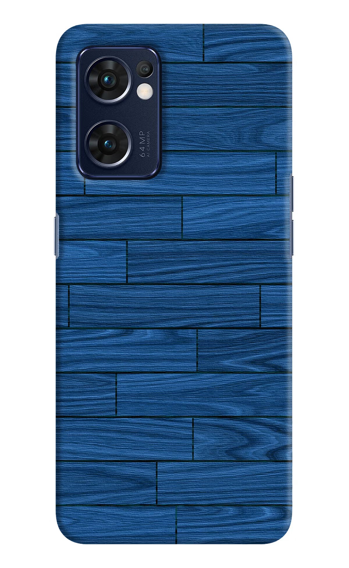Wooden Texture Oppo Reno7 5G Hard Case Back Cover by Casekaro