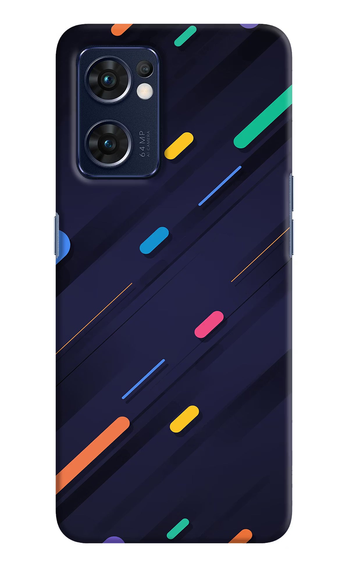 Abstract Design Oppo Reno7 5G Hard Case Back Cover by Casekaro