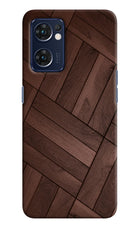 Wooden Texture Design Oppo Reno7 5G Hard Case Back Cover by Casekaro