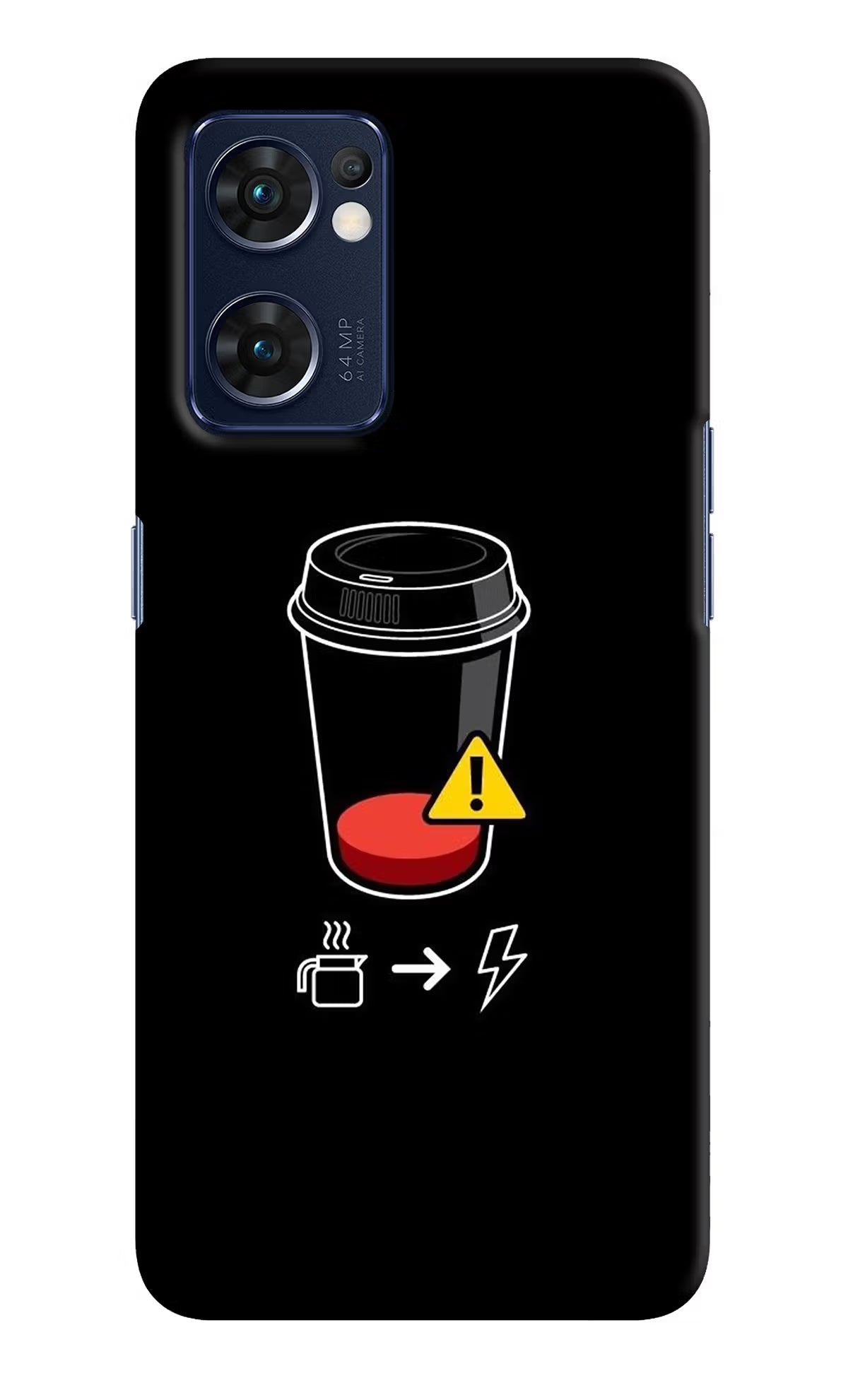 Coffee Oppo Reno7 5G Hard Case Back Cover by Casekaro